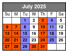 Pierce Arrow Shows July Schedule