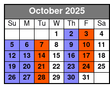 Pierce Arrow Shows October Schedule