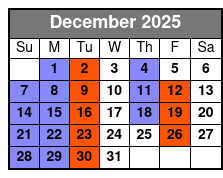 Pierce Arrow Shows December Schedule