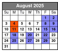Decades Pierce Arrow August Schedule