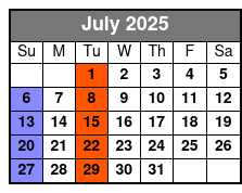 Pierce Arrow Country July Schedule