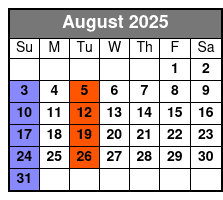 Pierce Arrow Country August Schedule