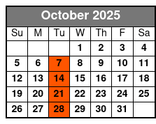 Pierce Arrow Country October Schedule