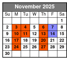 Decades Pierce Arrow Christmas Show November Schedule