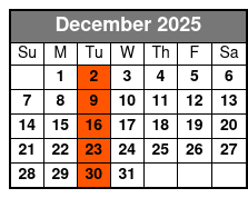 Pierce Arrow Country Christmas Show December Schedule
