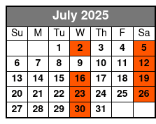 Once Upon A Fairytale July Schedule