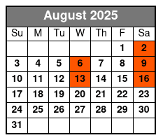 Once Upon A Fairytale August Schedule