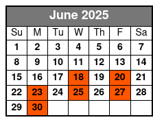 Million Dollar Quartet Show June Schedule