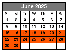 Duck Tours June Schedule