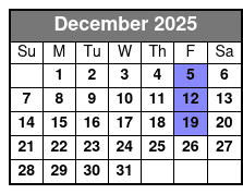 Clay Cooper's Country Music Express December Schedule