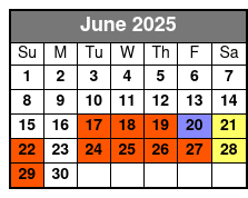 Showboat Branson Belle Lunch & Dinner Cruises June Schedule
