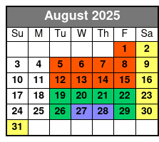 Showboat Branson Belle Lunch & Dinner Cruises August Schedule