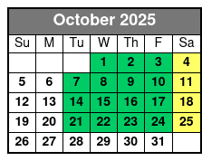 Showboat Branson Belle Lunch & Dinner Cruises October Schedule