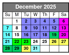 Showboat Branson Belle Lunch & Dinner Cruises December Schedule