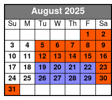 Showboat Branson Belle Dinner Cruise August Schedule