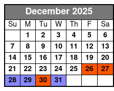 Captain's Club Showboat Branson Belle Dinner Cruise December Schedule