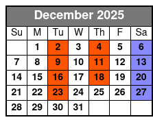 Matthew Boyce's Retro Christmas Spectacular December Schedule