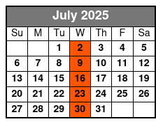 Queens of Soul July Schedule