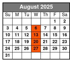 Queens of Soul August Schedule