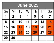 The Haygoods Branson's Most Popular Show June Schedule