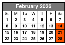 Haygoods February Schedule