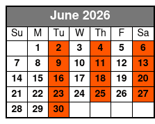 Haygoods June Schedule