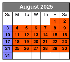 Veterans Memorial Museum August Schedule