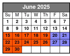 1 Day White Water & 1 Day Silver Dollar City 2 Park Ticket June Schedule