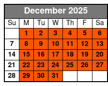 World's Largest Toy Museum Complex December Schedule