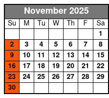 Southern Gospel Sundays with The Frosts November Schedule