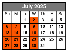 Shepherd's Wild West Showdown July Schedule
