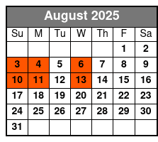 Shepherd's Wild West Showdown August Schedule