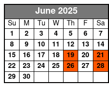 Aaron Wayne - Sweet Dreams Comedy Hypnosis Show June Schedule