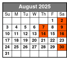 Aaron Wayne - Sweet Dreams Comedy Hypnosis Show August Schedule