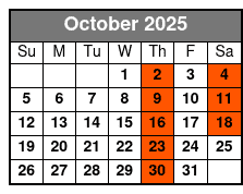 Aaron Wayne - Sweet Dreams Comedy Hypnosis Show October Schedule