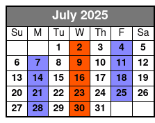 The Sound of Simon & Garfunkel July Schedule