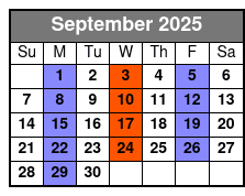 The Sound of Simon & Garfunkel September Schedule