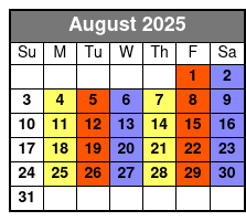 Where Jesus Walked August Schedule