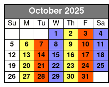 Where Jesus Walked October Schedule