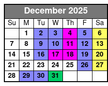 David at Sight & Sound Theatres Standard Seating December Schedule
