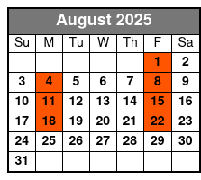 Country Forever  August Schedule