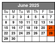 Jukebox Live with Mark Aldred June Schedule