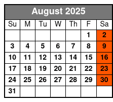 Jukebox Live with Mark Aldred August Schedule