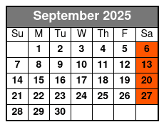 Jukebox Live with Mark Aldred September Schedule