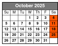 Jukebox Live with Mark Aldred October Schedule