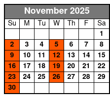 Christmas in the Heartland November Schedule