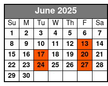 A Time For Freedom June Schedule