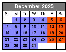 Trail of Lights Sunday -Thursday December Schedule