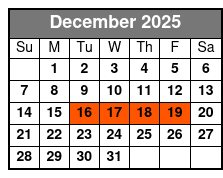 Freedom Journey Experience December Schedule