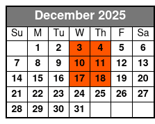 Baldknobbers Vintage Show December Schedule